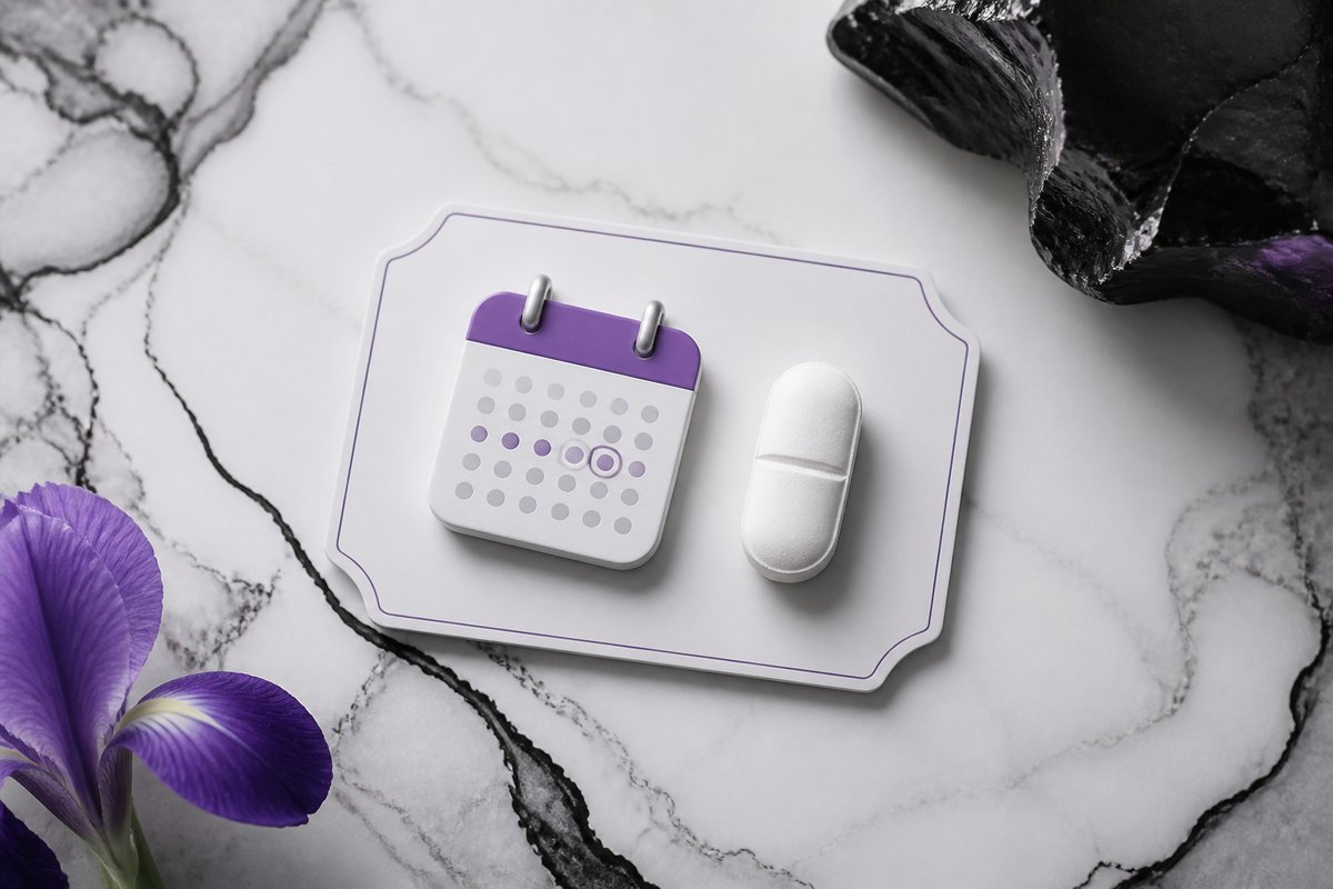 Course calendar beside Flagyl 500 mg