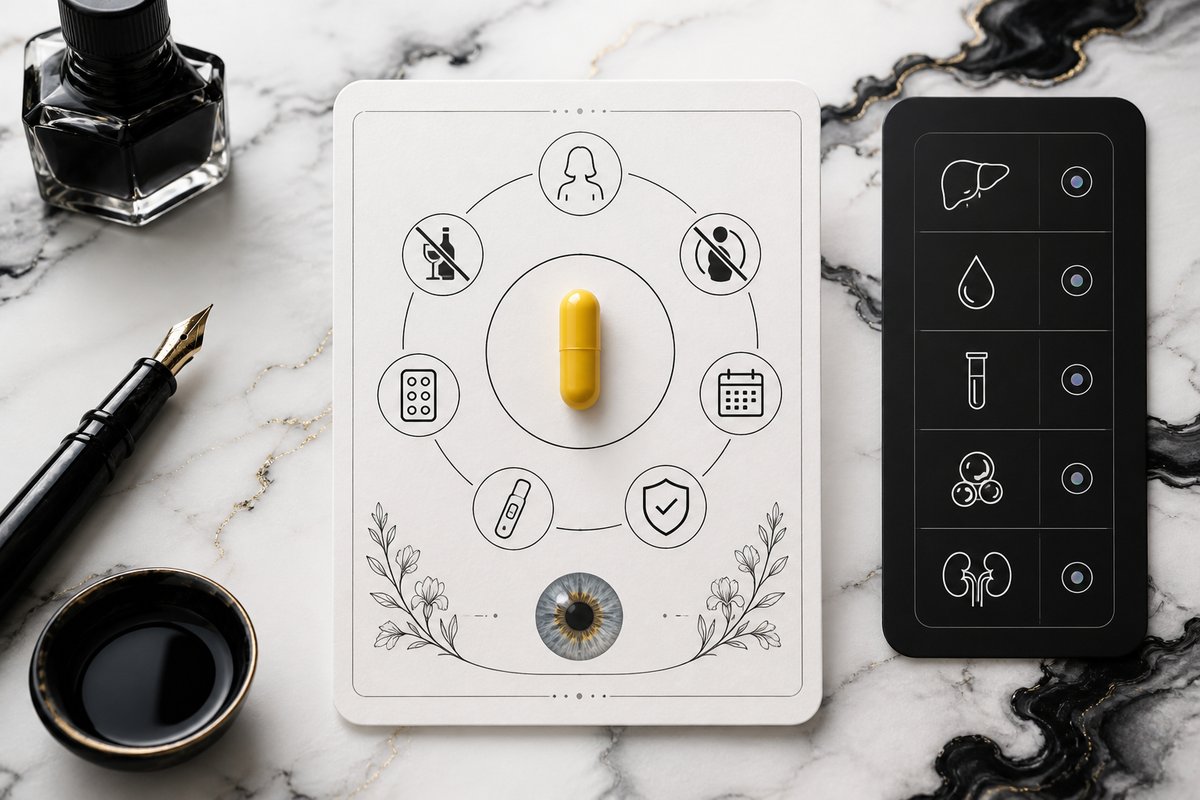 Accutane 40 mg capsules beside an iPLEDGE chip