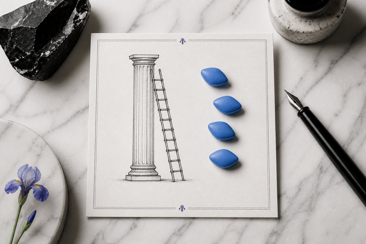Steps 25 to 100 next to blue tablets